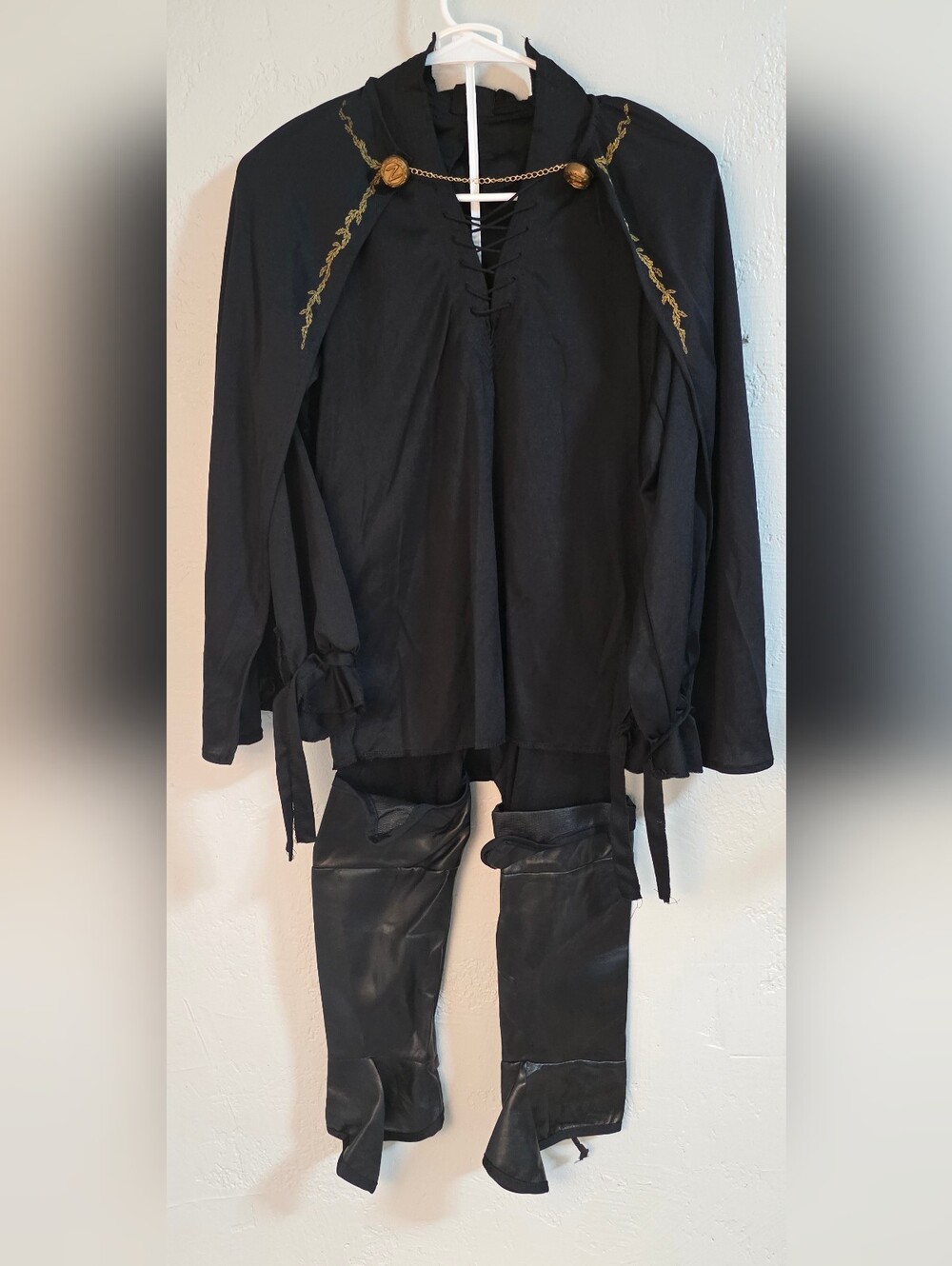 Rubie's Zorro Full Costume Set Cape Mask Belt Pants Boys Small 4-6 Complete
